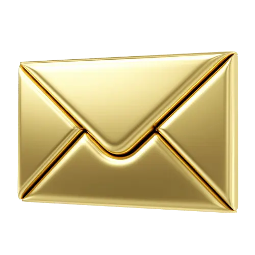 Gold envelope icon